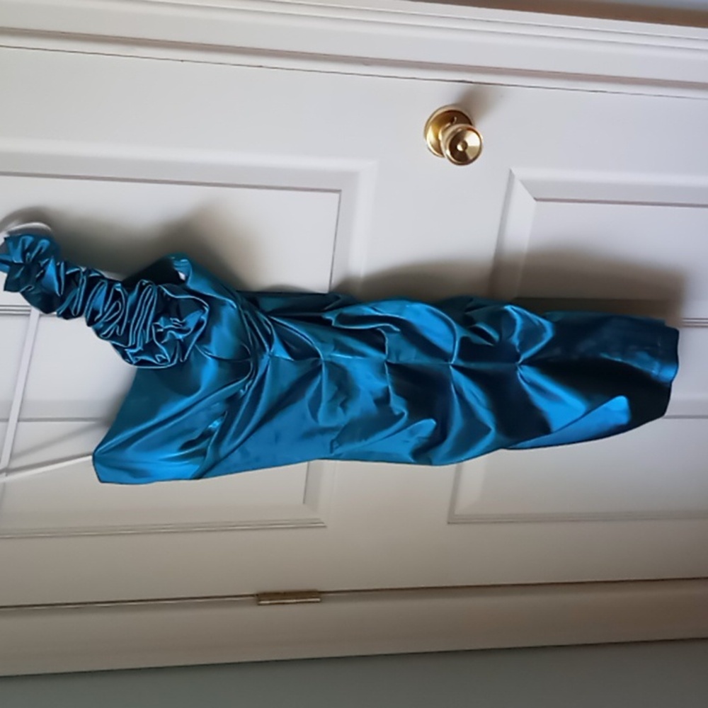 Green cocktail dress